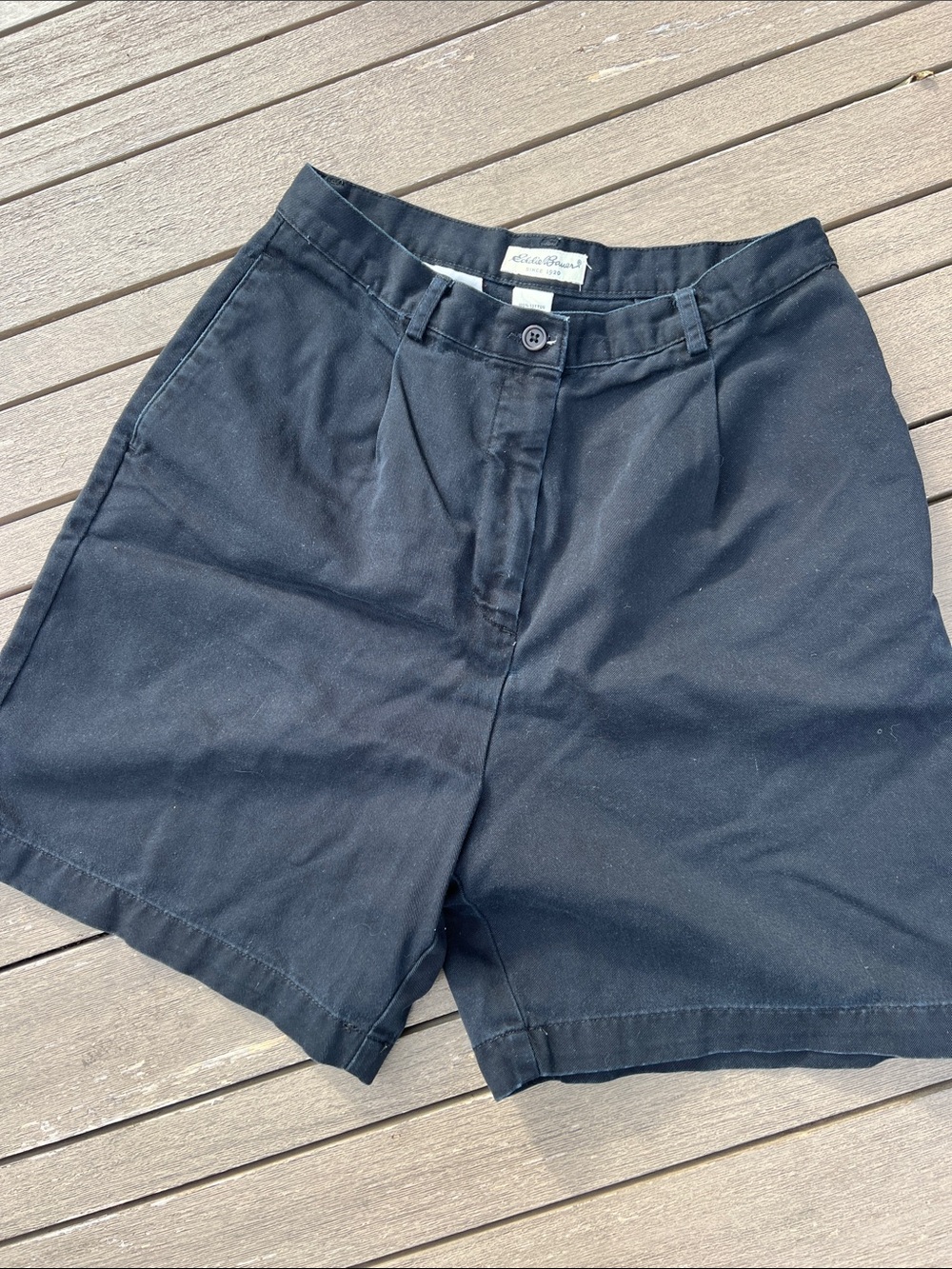 Eddie Bauer Black Women's High-Rise Tailored Shorts